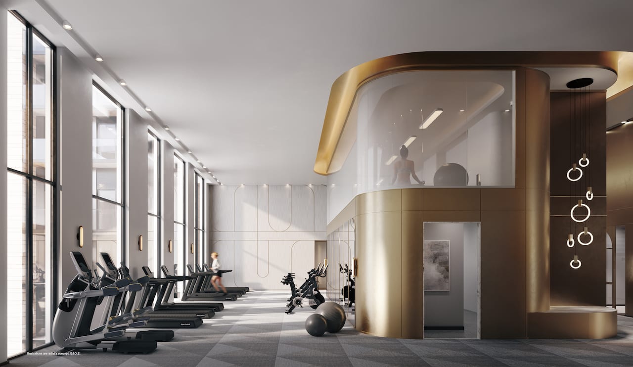 Rendering of Foret Condos Fitness Centre