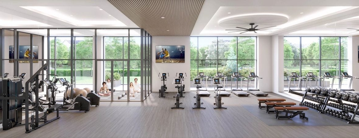 Rendering of The Stanley District Tower fitness centre