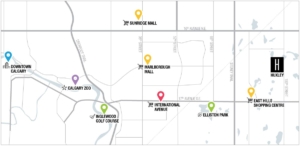 Huxley West Belvedere community map