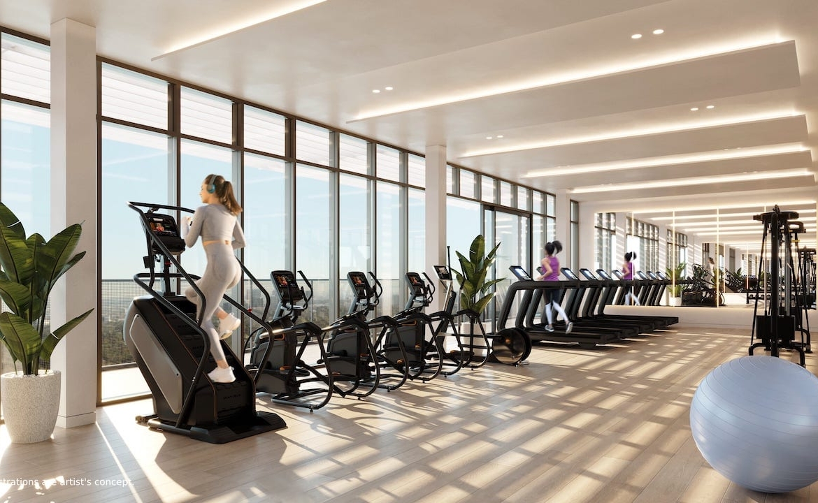 Rendering of Bridge House at Brightwater fitness centre
