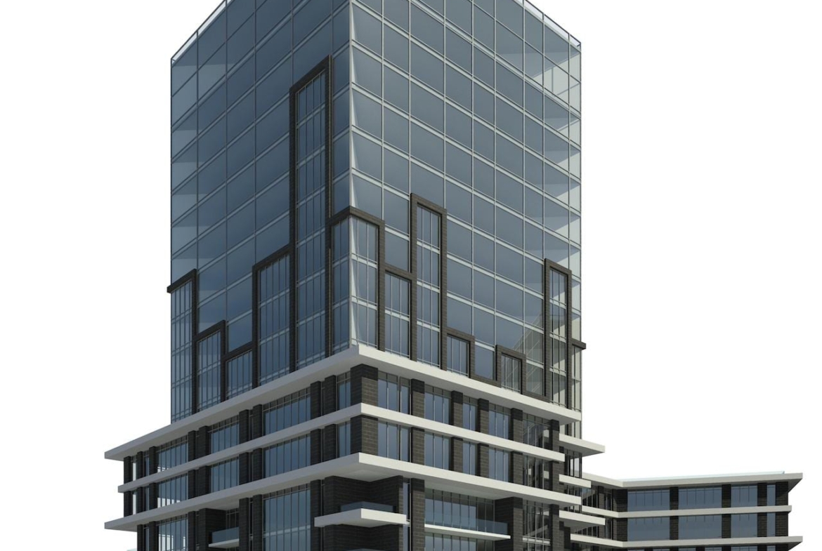 Old rendering of 2800 Kingston Condos exterior 6
