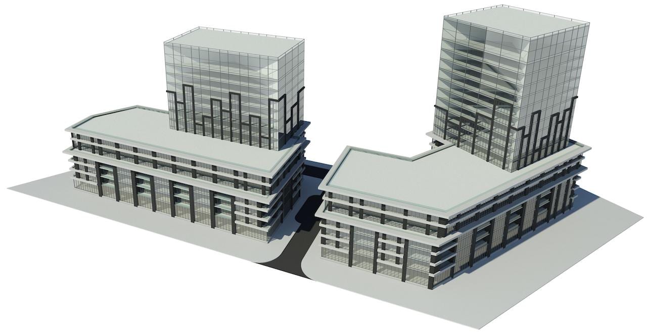 Old rendering of 2800 Kingston Condos exterior 8