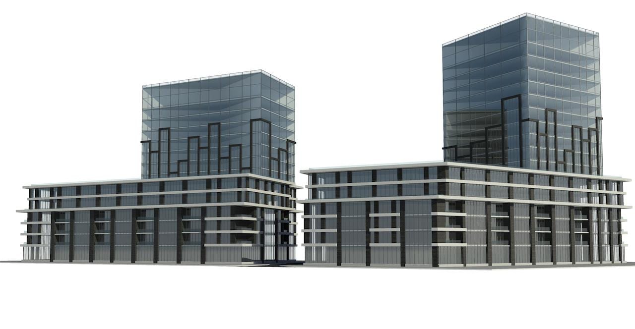 Old rendering of 2800 Kingston Condos exterior 1