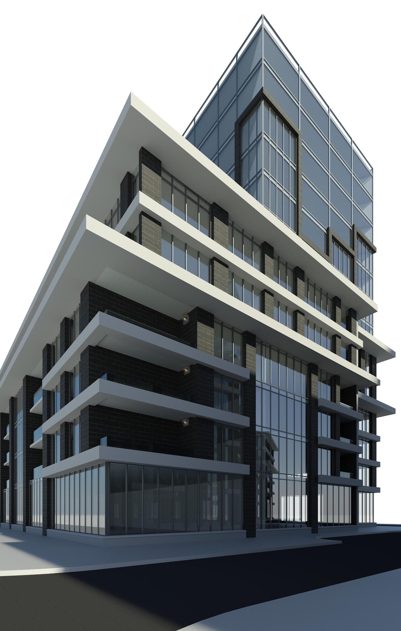 Old rendering of 2800 Kingston Condos exterior 4