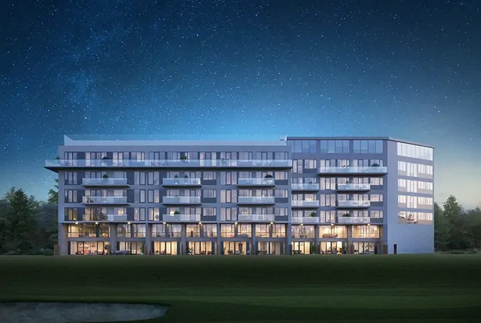 Exterior rendering of Muskoka Bay Resort Phase 2 Condos