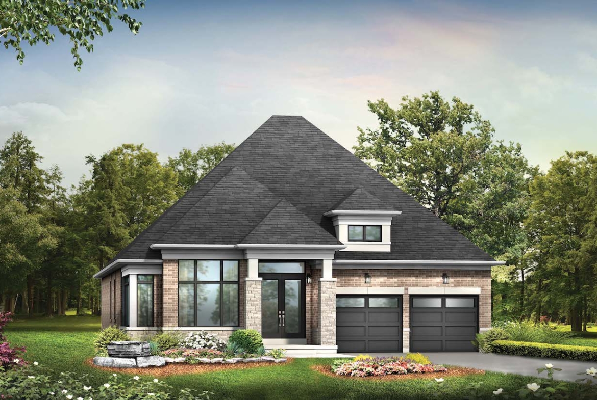 Exterior rendering of a home at Hometown Hillsdale 1