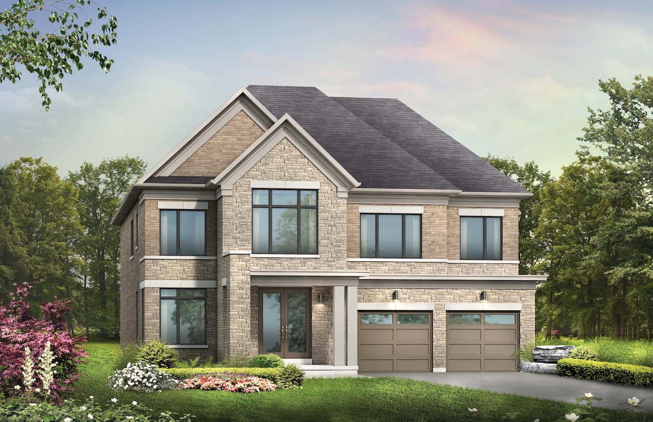 Exterior rendering of a home at Hometown Hillsdale 5