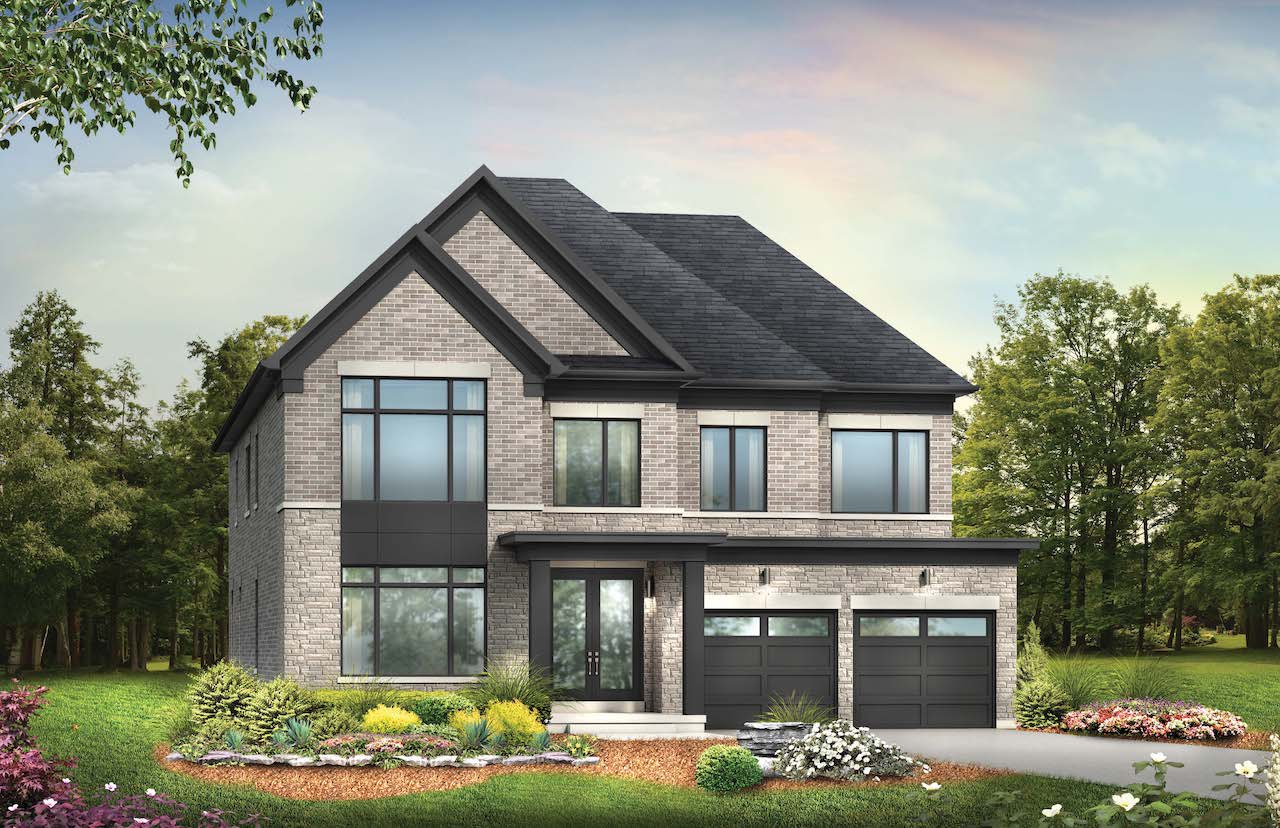 Exterior rendering of a home at Hometown Hillsdale 9