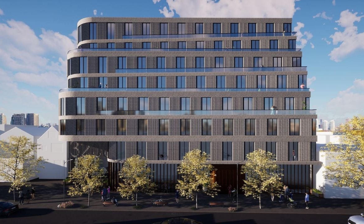 Rendering of Craft Residences exterior full view