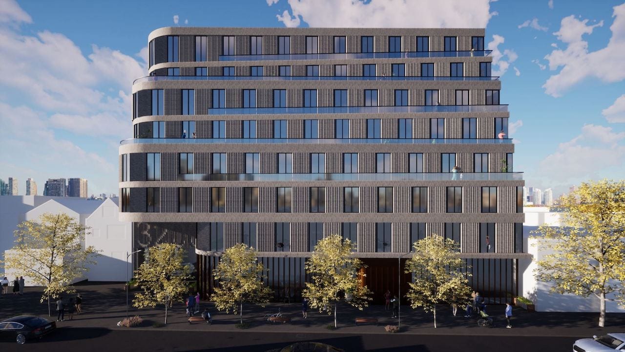 Rendering of Craft Residences exterior full view