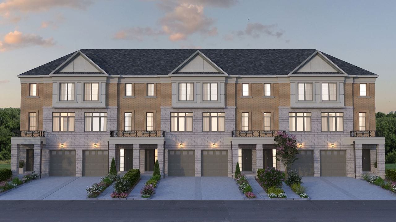 Rendering of DeerView Heights exterior front view close up