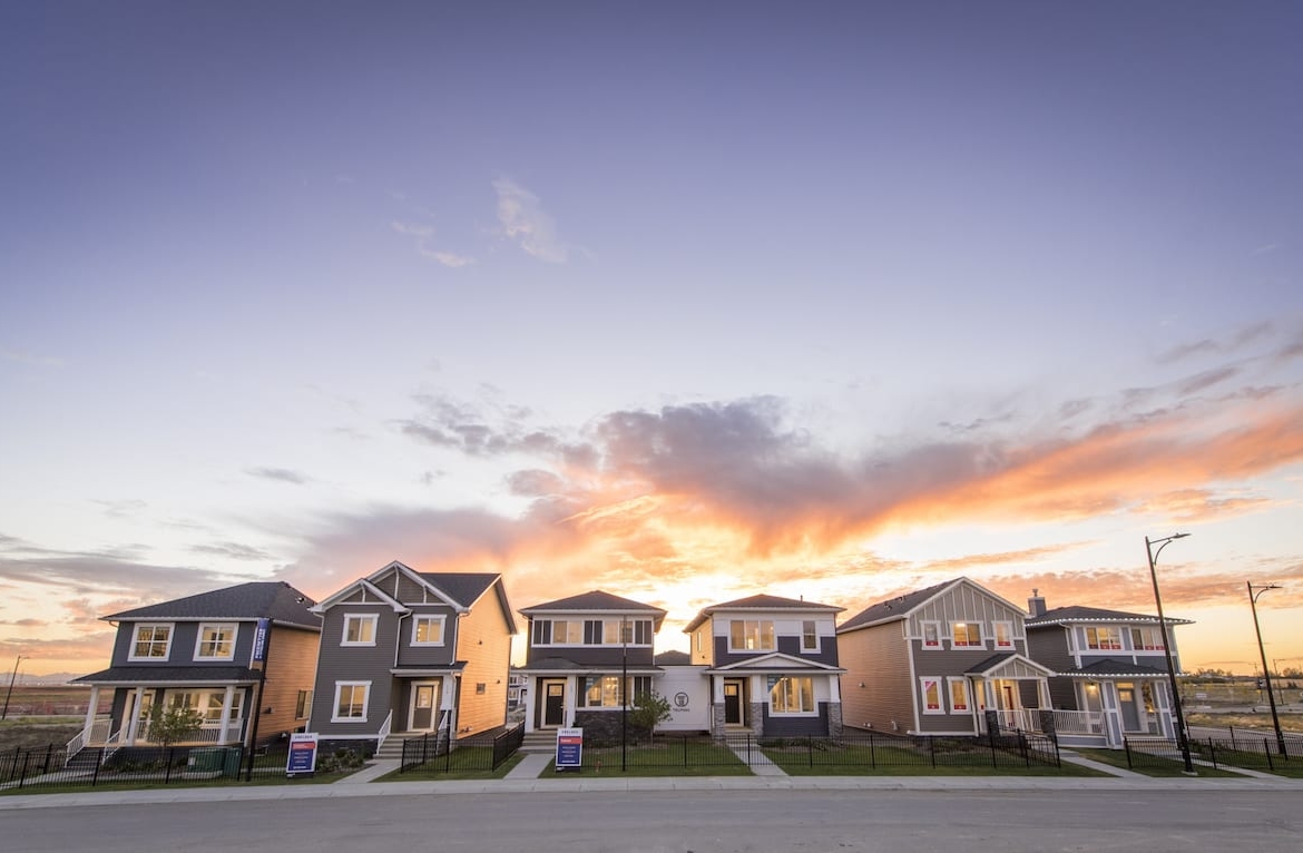 Chelsea Chestermere exterior at dusk
