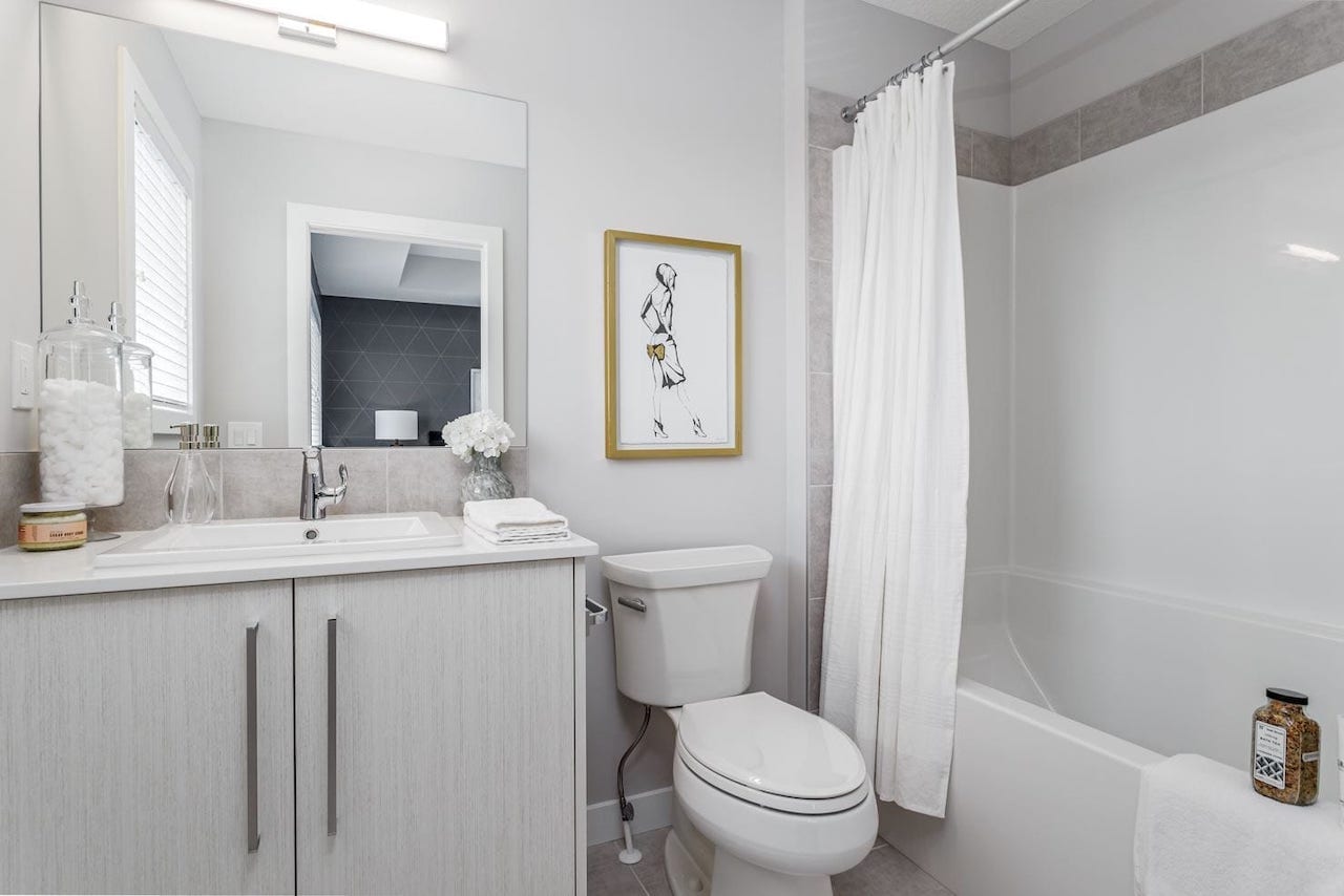 Rendering of Sirocco Homes suite interior bathroom