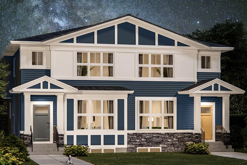 Rendering of Sirocco Homes olive exterior