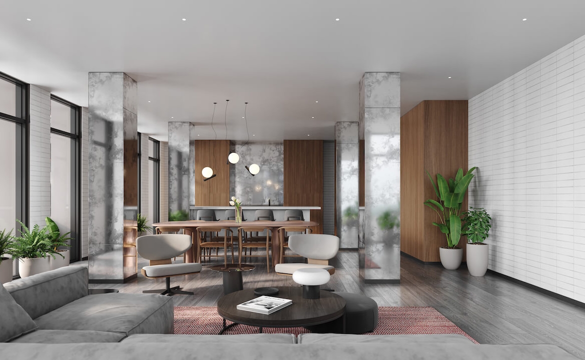 Rendering of 316 Junction Condos party room