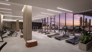 Rendering of Porta Condos indoor fitness centre