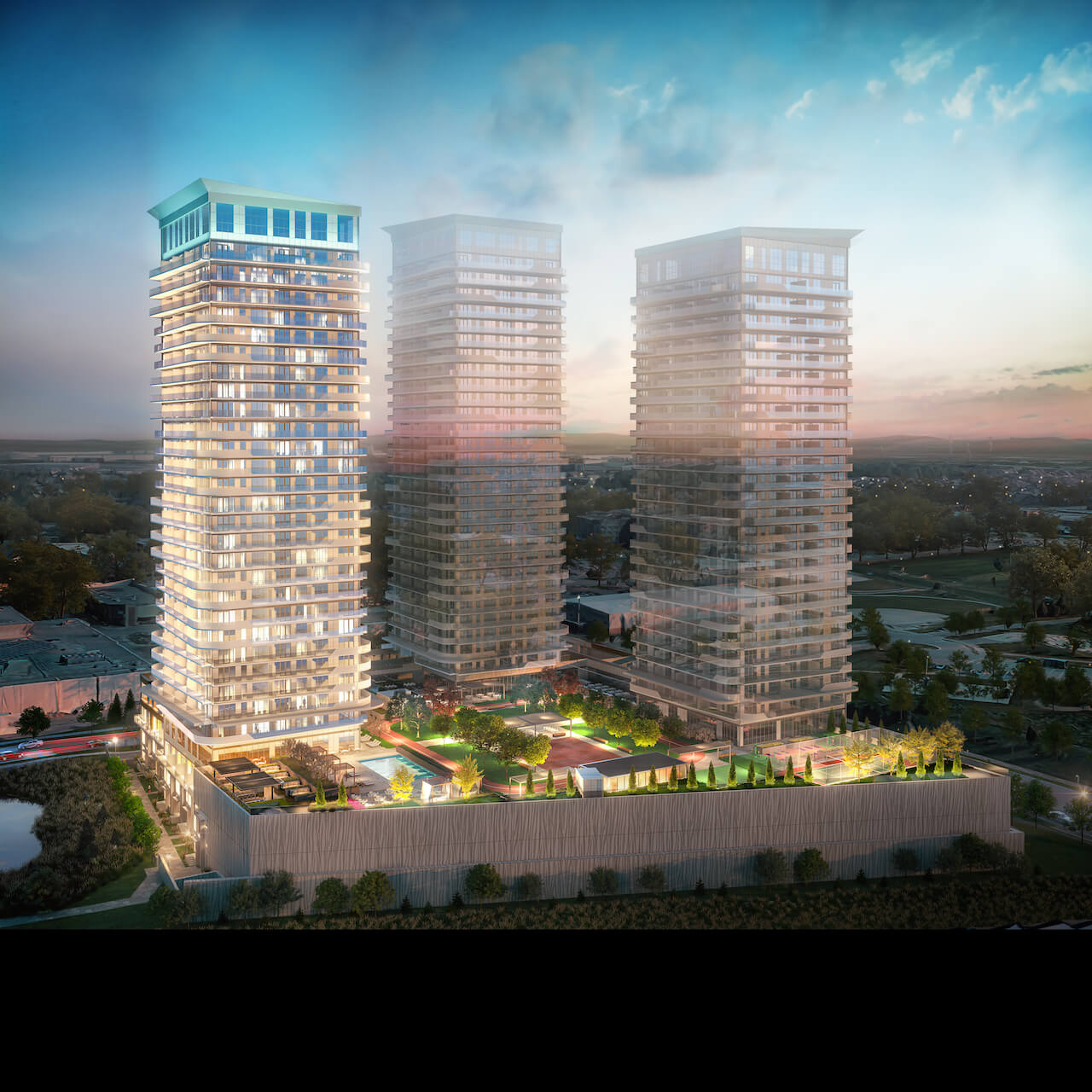Rendering of Thompson Towers community tower one