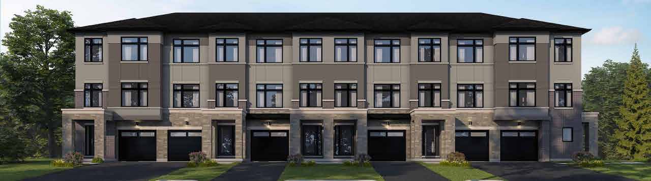 Exterior rendering of Rendering of Maya Urban Towns stacked towns style 5 front