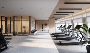 Rendering of NorthCore Condos fitness centre