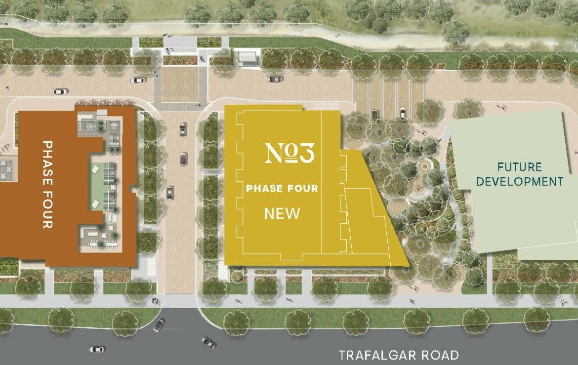 Site Map of North Oak Tower 3 Condos