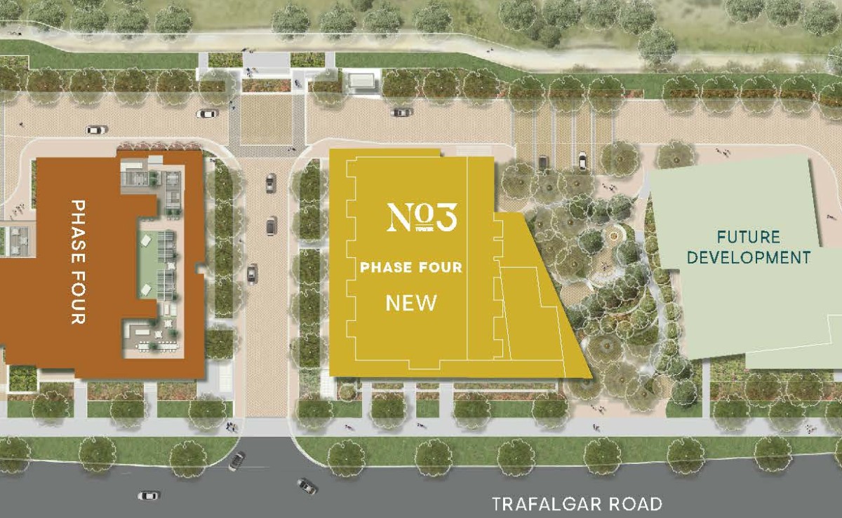 Site Map of North Oak Tower 3 Condos