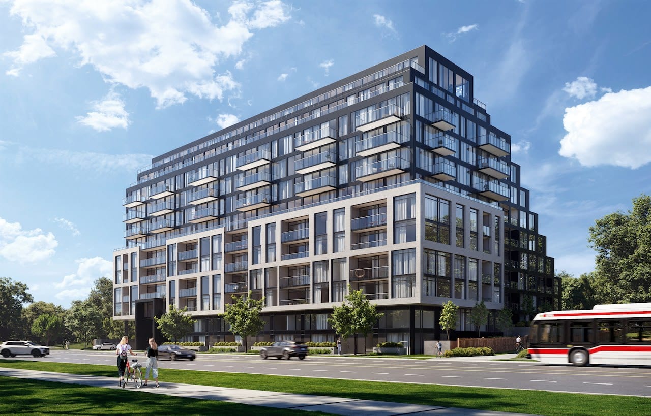 Rendering of Wilson West Condos Exterior during the day
