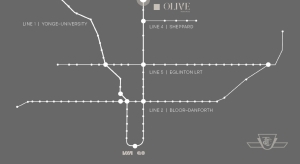 Olive Residences Transit Map North York