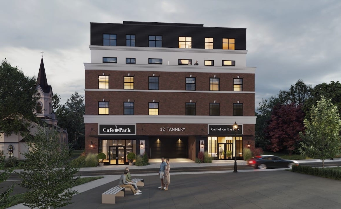 Exterior rendering of Cachet On The Park Condos