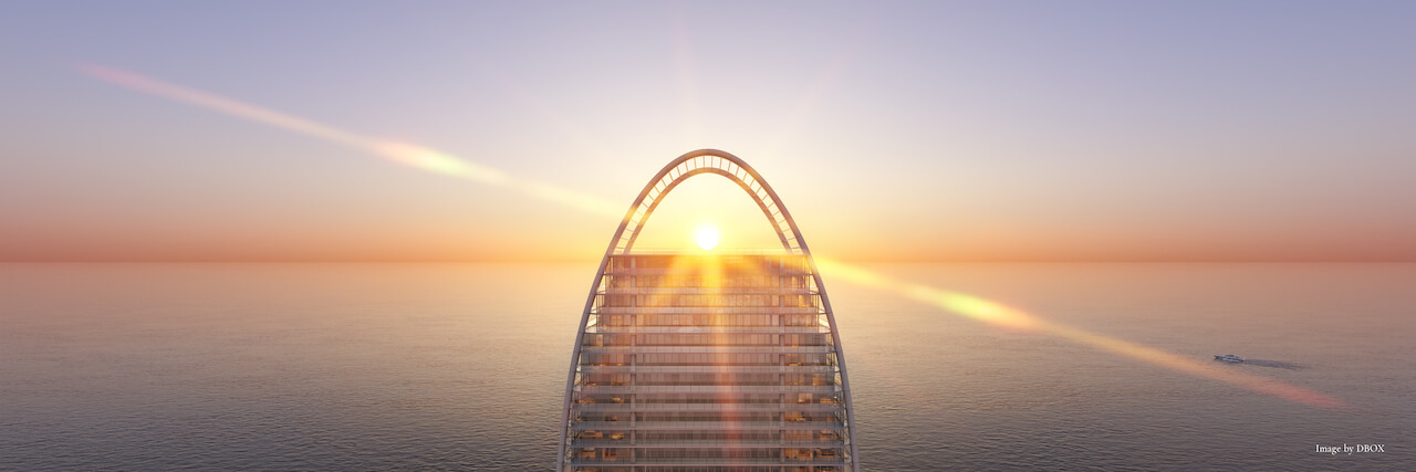 St. Regis Residences Sunny Isles Beach top of building exterior view