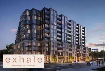 Exhale Residences on Lakeshore Condos and Towns in Mississauga by Brixen Developments Inc.