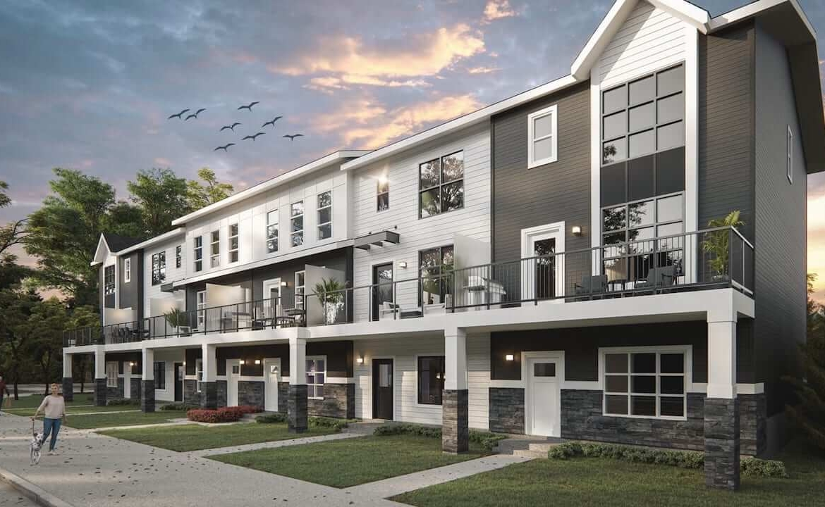 Exterior rendering of Briarfield Towns