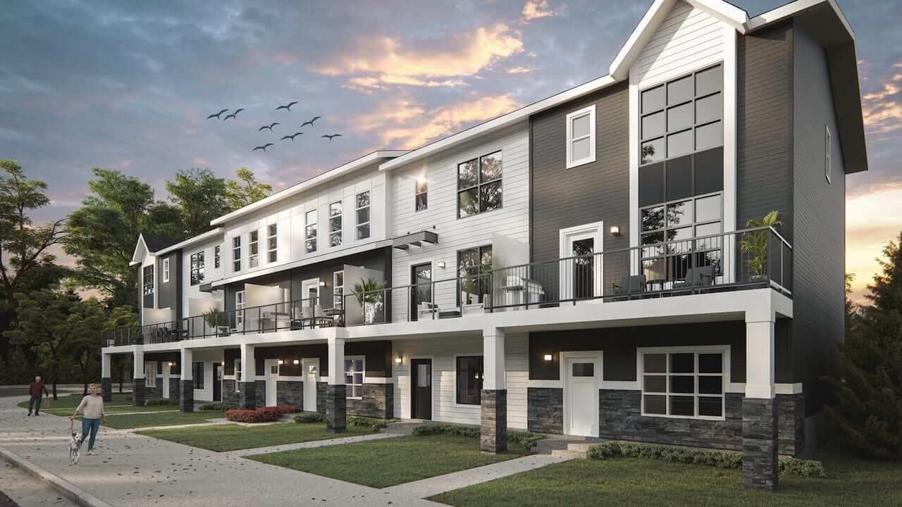 Exterior rendering of Briarfield Towns
