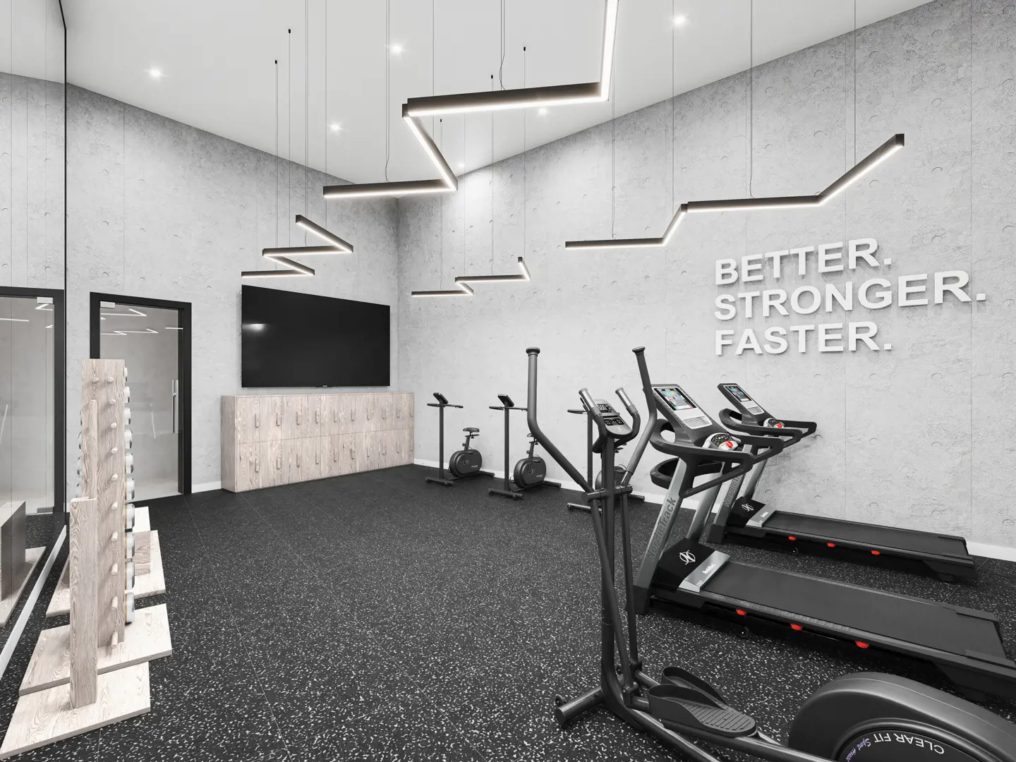 Rendering of Emerson House Boutique Residences fitness centre