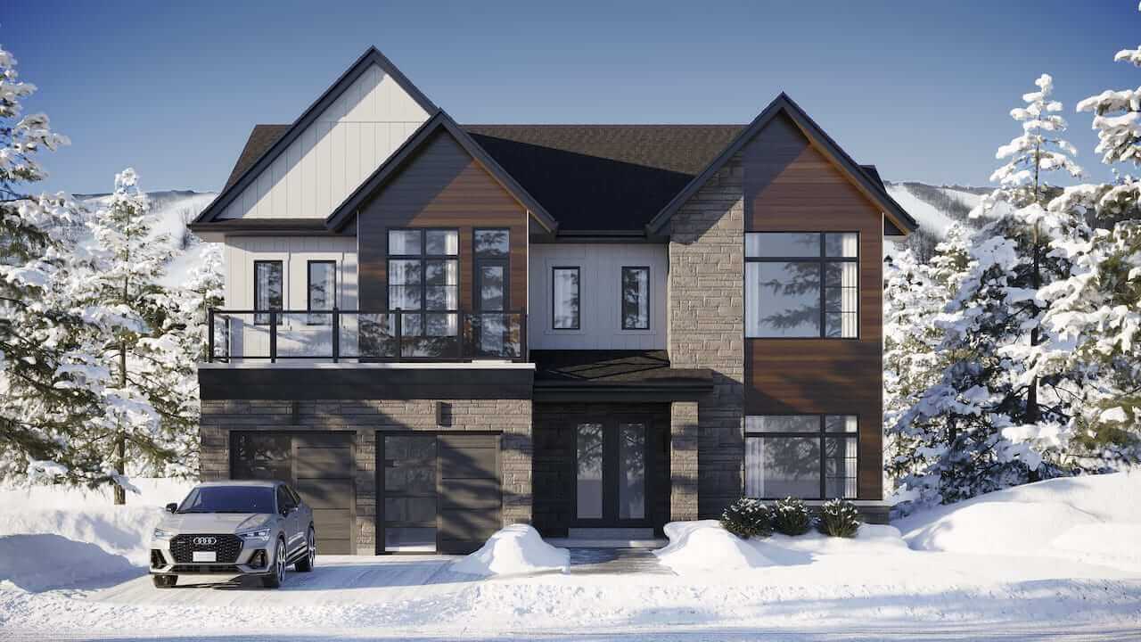 Rendering of The Summit 2 Homes Model 54-02-D Vail
