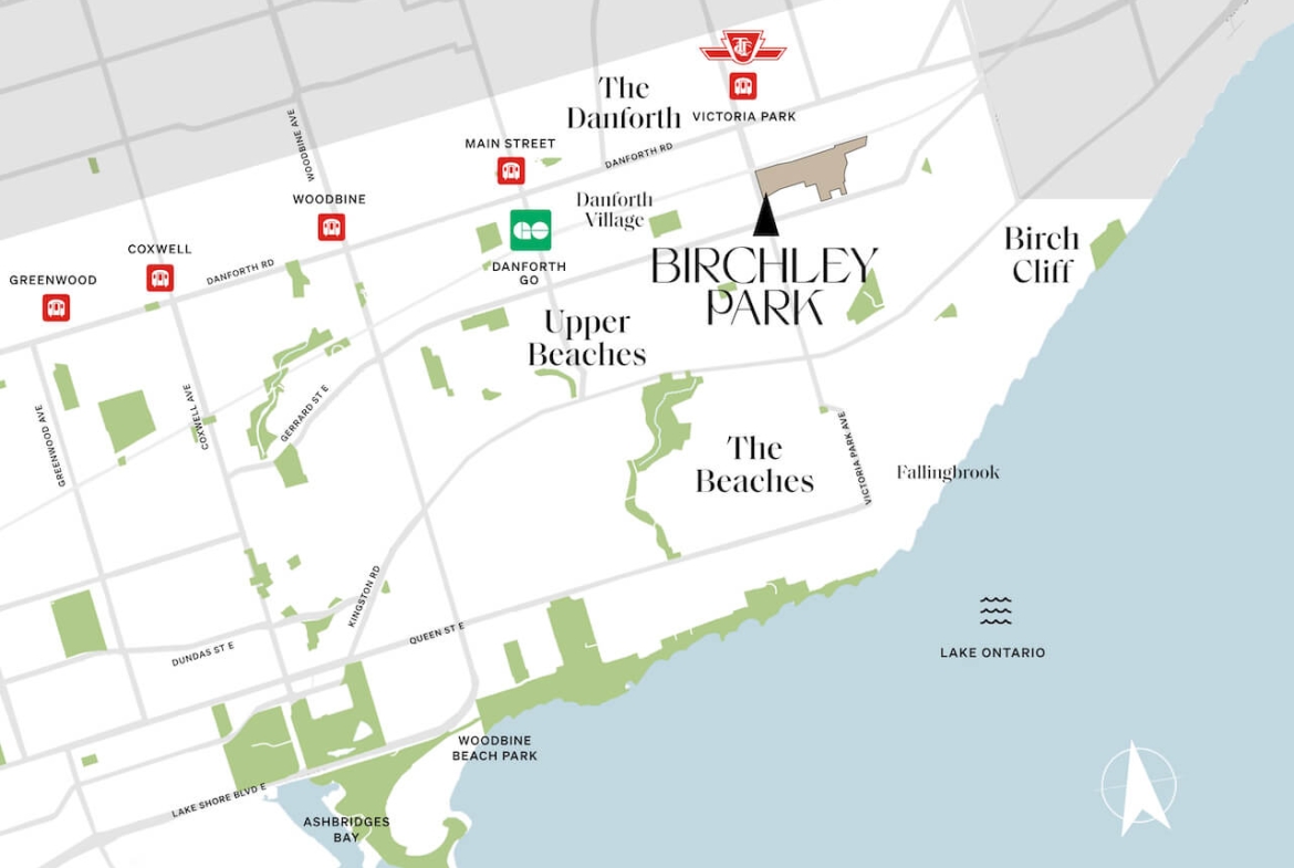 Map of Birchley Park Condos and and Towns in Toronto