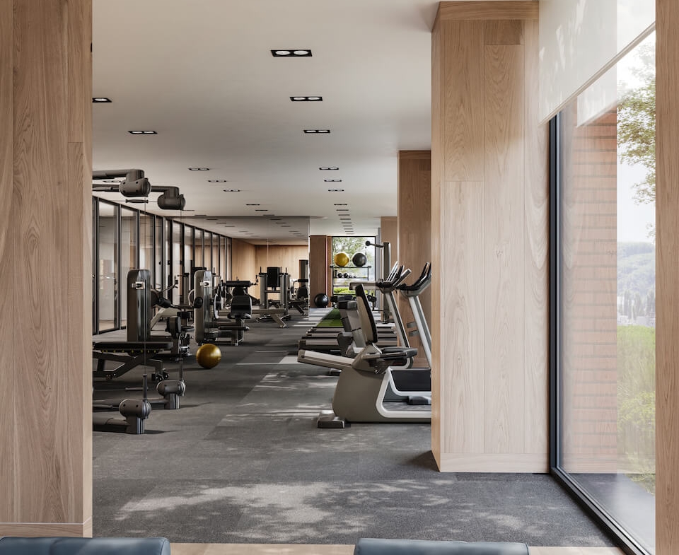 Rendering of Bluffers Park Condos fitness room