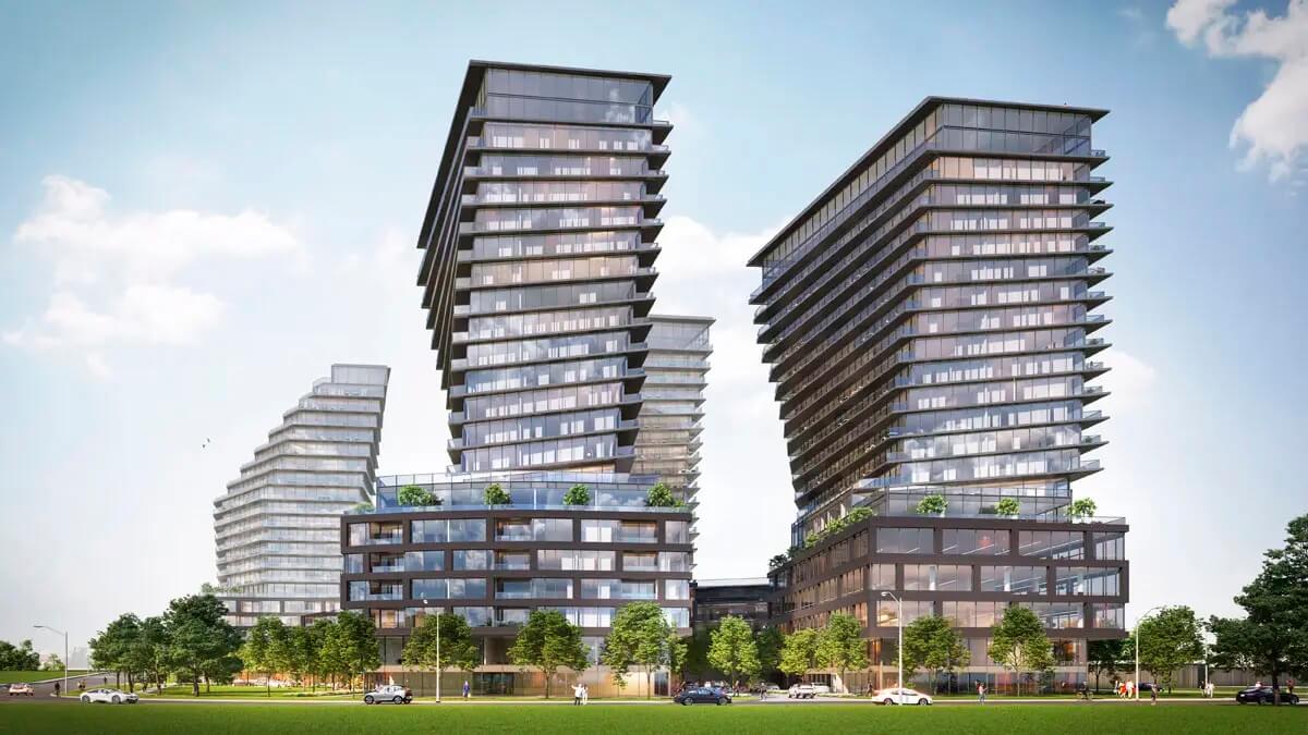 The 9Hundred Condos exterior rendering 2 towers