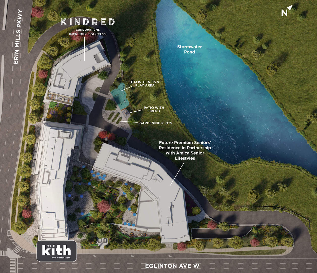 Site map of The Kith Condos