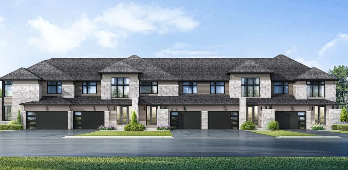 Southbay at River's Edge townhomes exterior