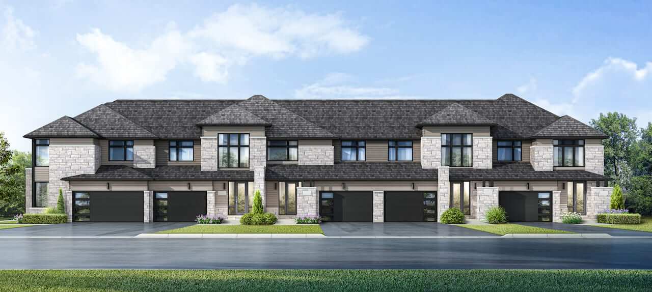Southbay at River's Edge townhomes exterior