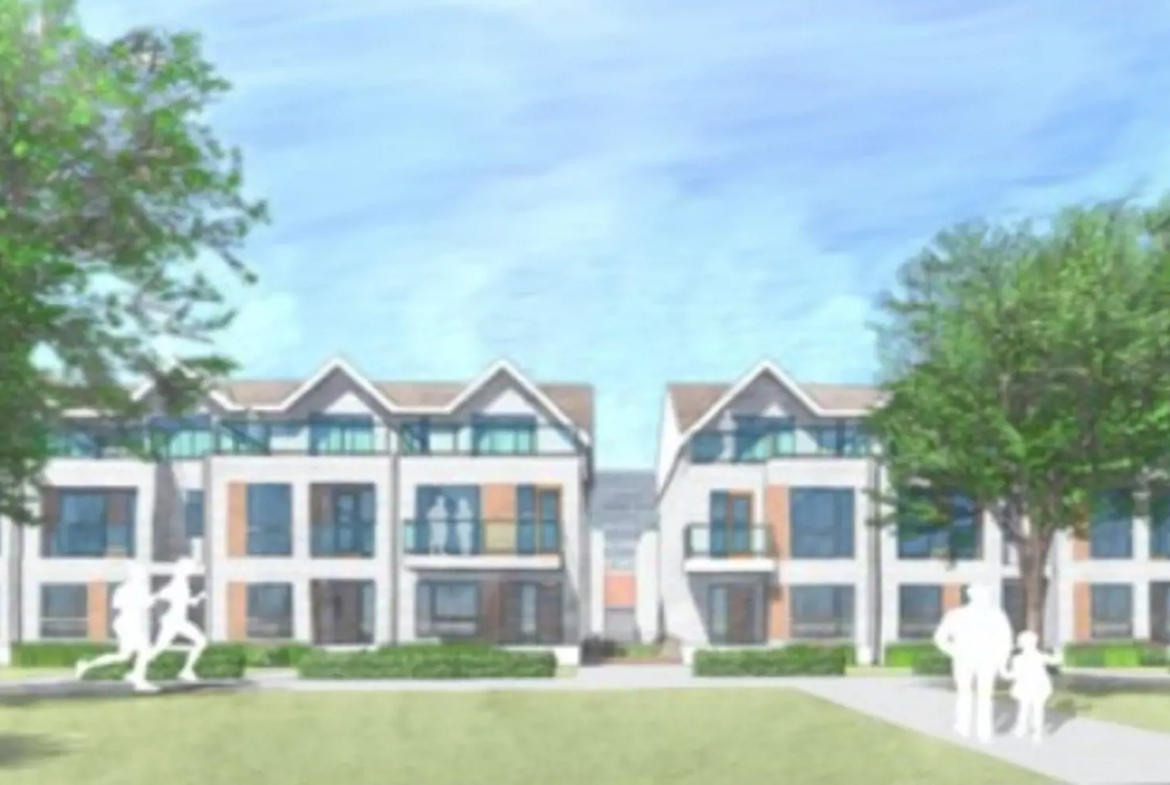 Exterior rendering of Sunshine Harbour townhomes