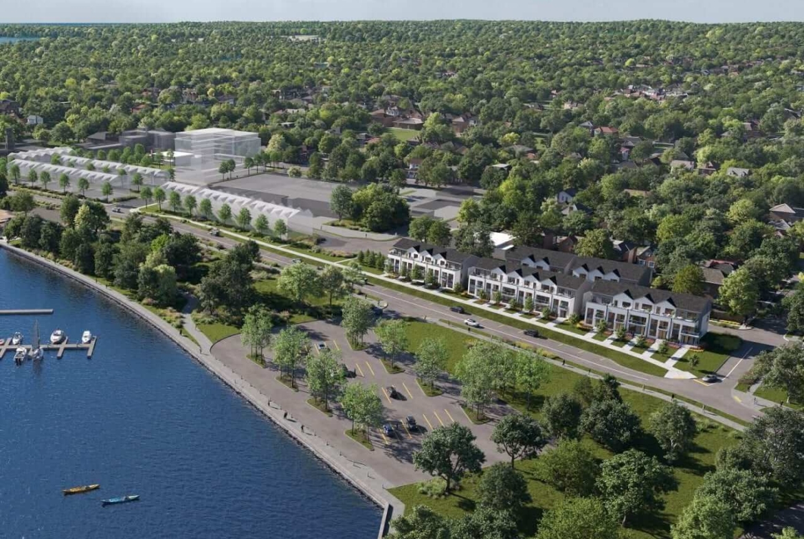 Rendering of Sunshine Harbour waterfront towns