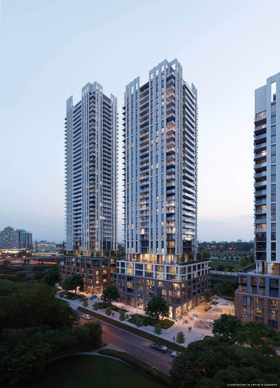Rendering of Arcadia District Condos full tower
