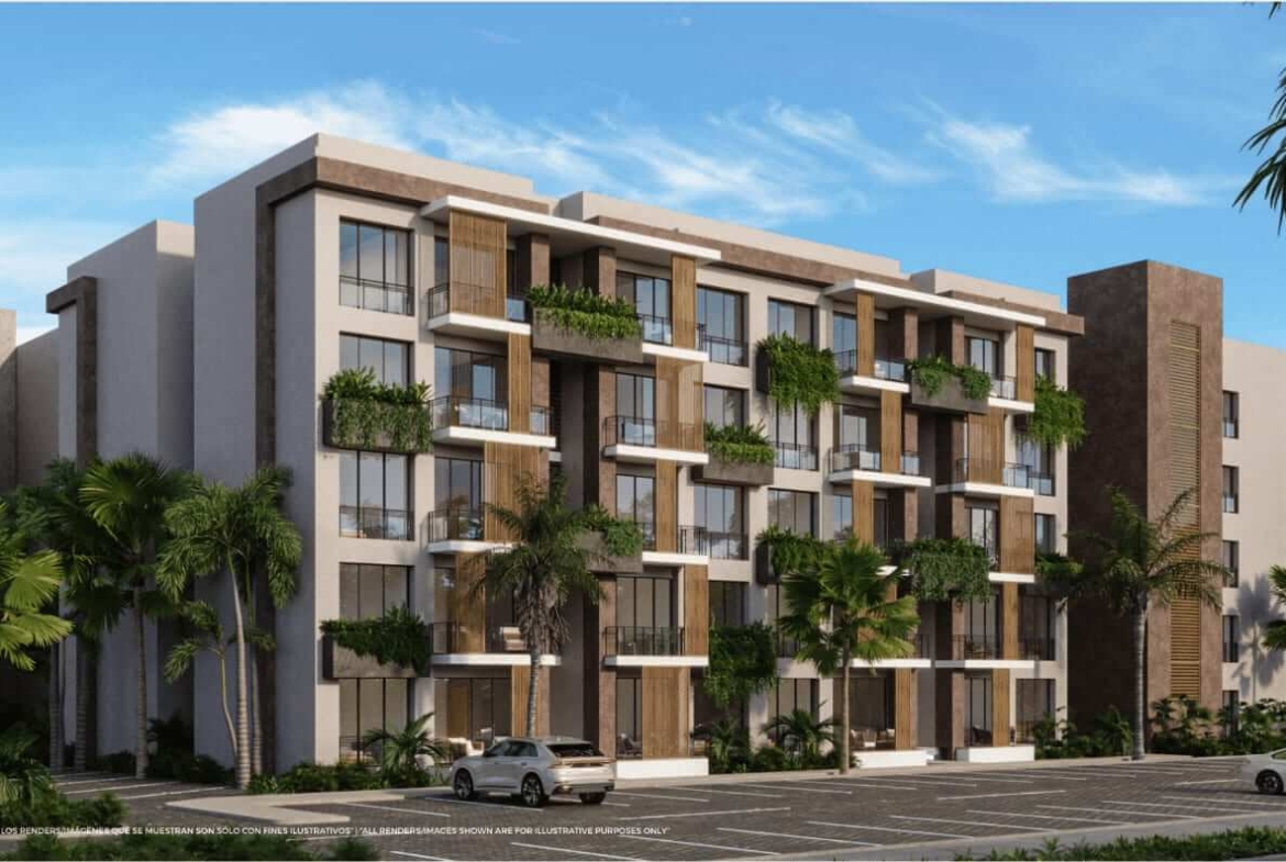 Exterior rendering of Riviera Bay Condos during the day