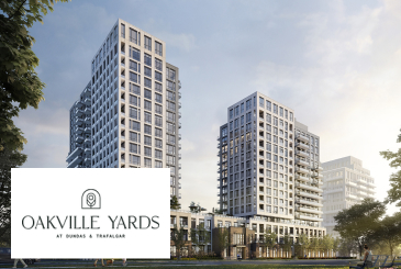 Oakville Yards Condos in Oakville by The Daniels Corporation and Emshih Developments