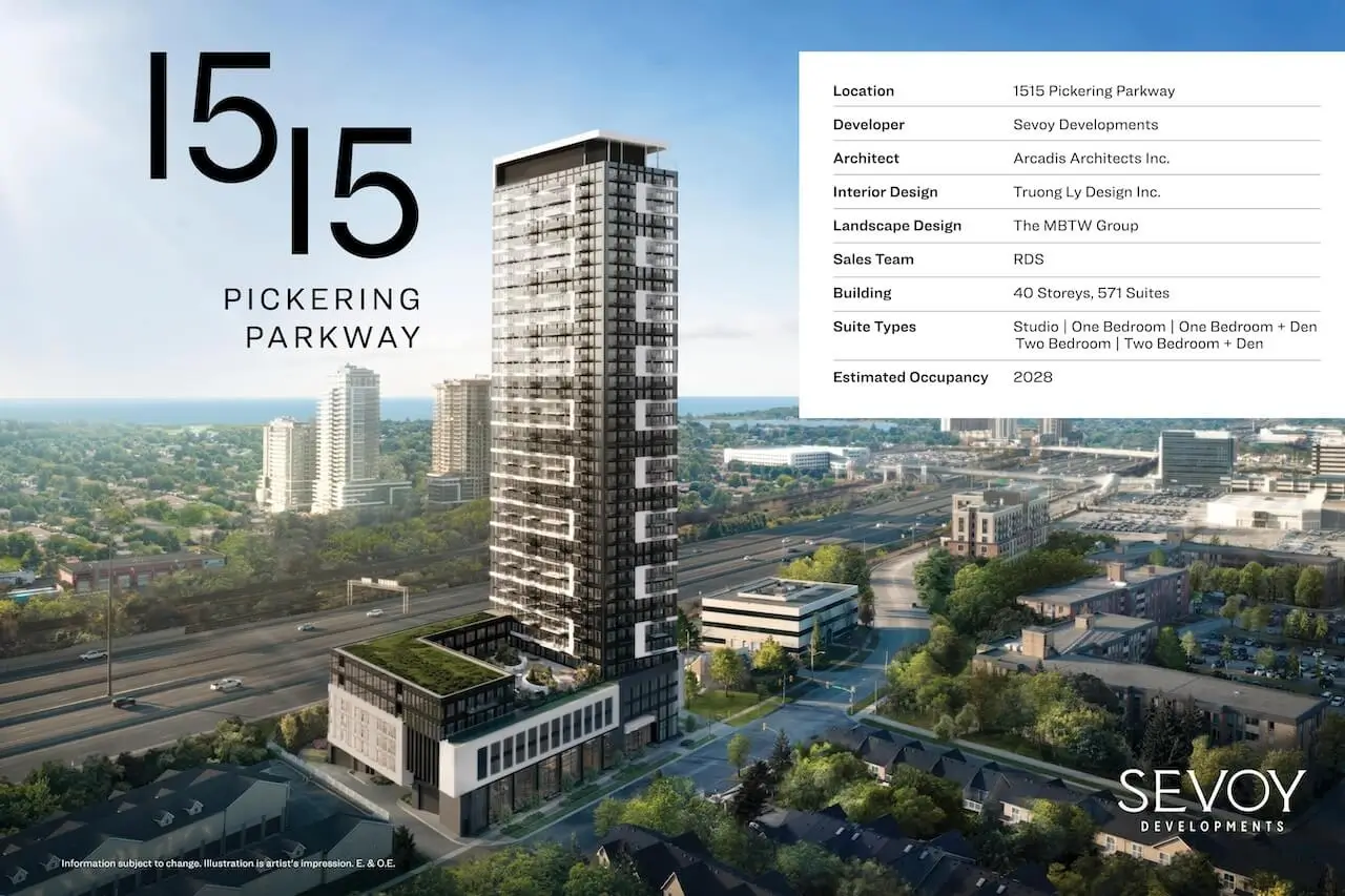 1515 Pickering Parkway Condos aerial with details
