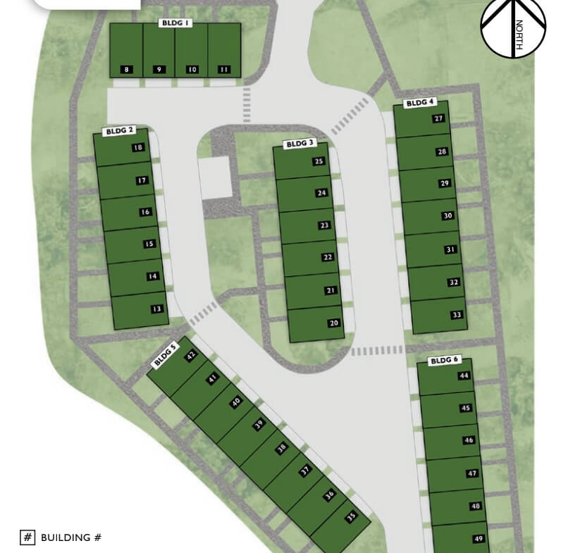 Site Map of Arabella Towns in Calgary by Truman Homes