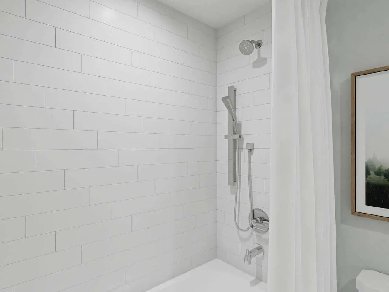 The Heights of Harmony suite interior shower
