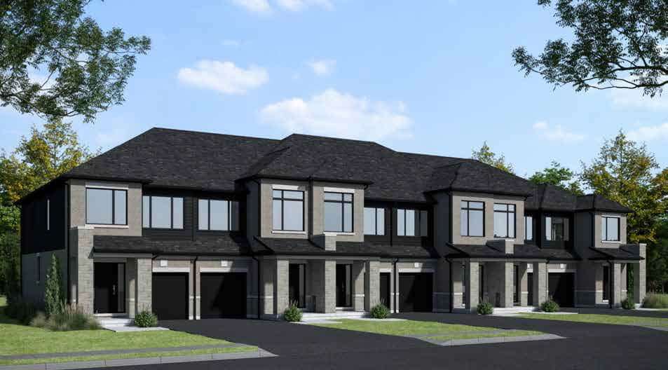 Exterior rendering of Mira Towns Barrie