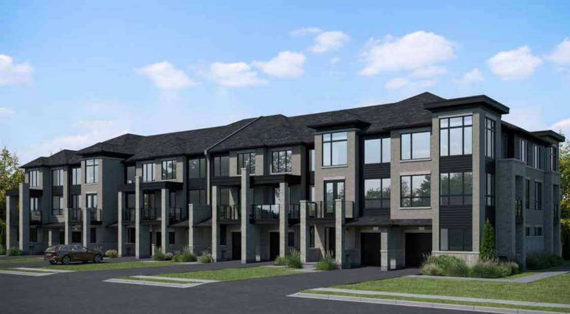 Exterior rendering of Mira Towns Barrie